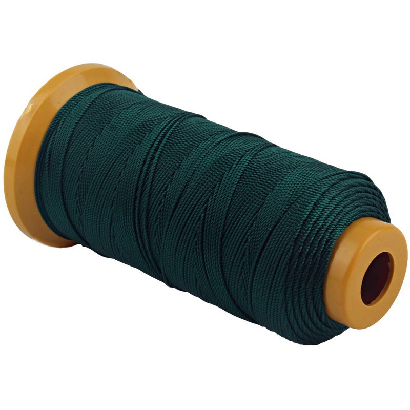McFanBe 656 Feet Twisted Nylon Line Twine String Cord for Gardening Marking DIY Projects Crafting Masonry (Dark Green, 1mm-656 feet) - Image 2
